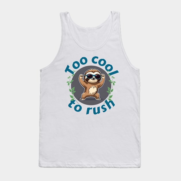 Sloth, too cool to rush Tank Top by T-Crafts